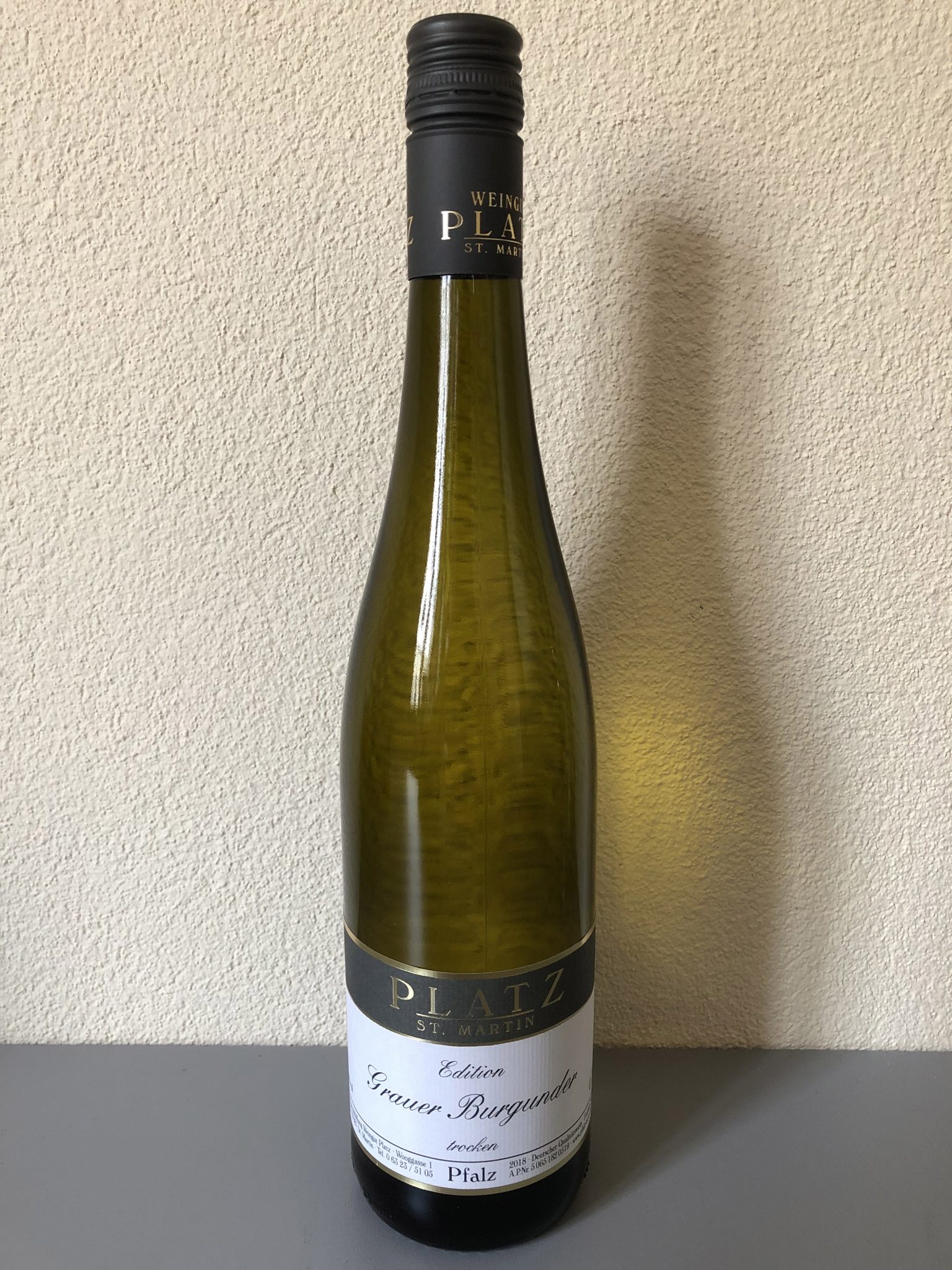 2022 Grauer Burgunder EDITION trocken Weingut Platz St.Martin